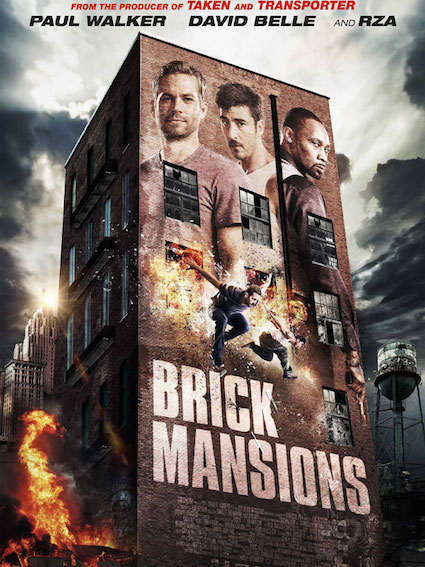 Movie poster: Brick Mansions, recorded at Dada Studios