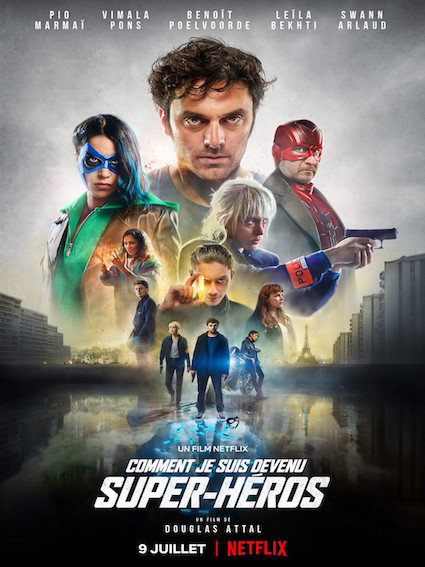 Movie poster: Comment je suis devenu un super heros, recorded at Dada Studios
