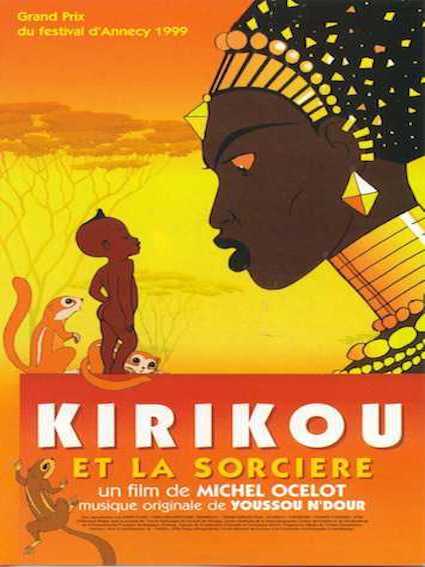 Movie poster: Kirikou et la sorciere, recorded at Dada Studios